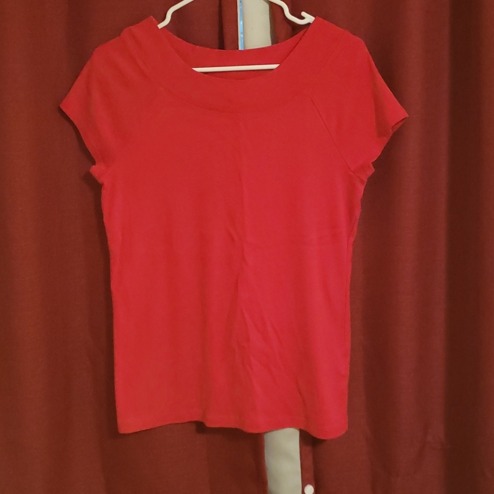 Jones New York red cotton top